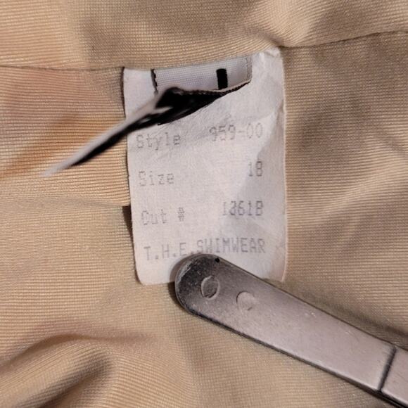 T.H.E. Swimwear Blue Floral Mastectomy One Piece Swimsuit 18 Modest Gardencore - Picture 7 of 7